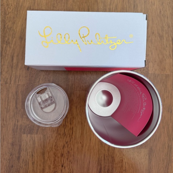 NWT Lilly Pulitzer Insulated Slim Tumbler 16.57oz Party Like A Lobstar - Picture 10 of 12